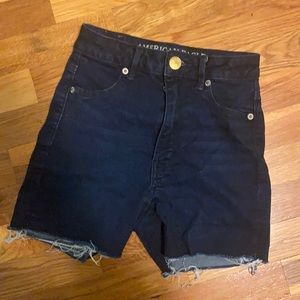 High-Waisted Super Stretch Denim Shorts
